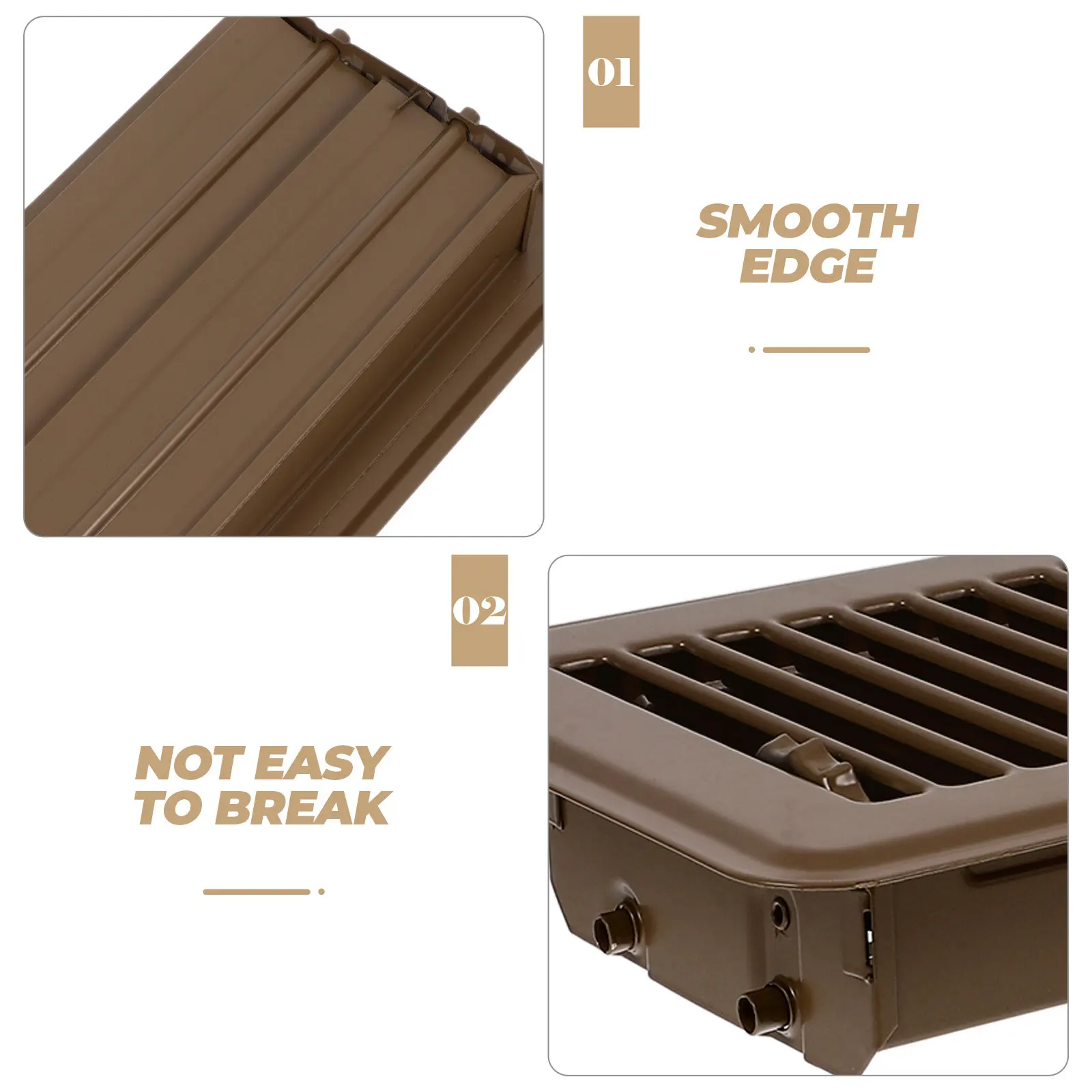 Floor Air Vent Cover Anti-Blocking Return Air Grille Easy Install Replacement Vent Register for Hvac Ventilation Home Cooling