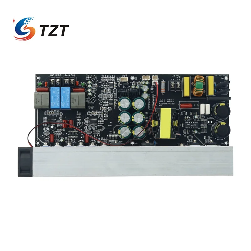 TZT YD1000W YD7120 500W+500W Class D Digital Amplifier Board Power Amp Board w/ Switching Power Supply