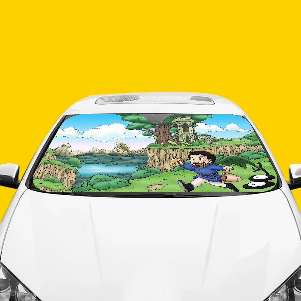 أنيمي تصنيف الملوك مظلة السيارات الظل الشمس حامي الزجاج الأمامي قناع غطاء طوي سيارة الطفل قابل للسحب حماية من الأشعة فوق البنفسجية