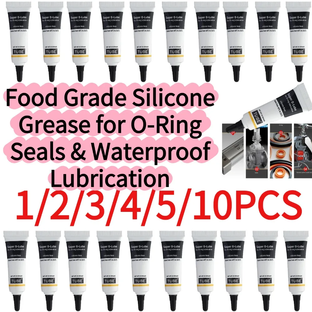 1/2/3/4/5/10PCS Multi-Purpose Waterproof Silicone Seal Grease Professional O-Ring Lubricant for Sealing Maintenance Protection