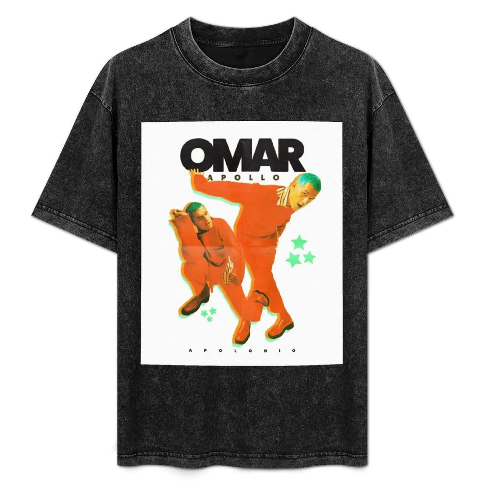 

Футболка Omar Apollo, однотонная, больших размеров