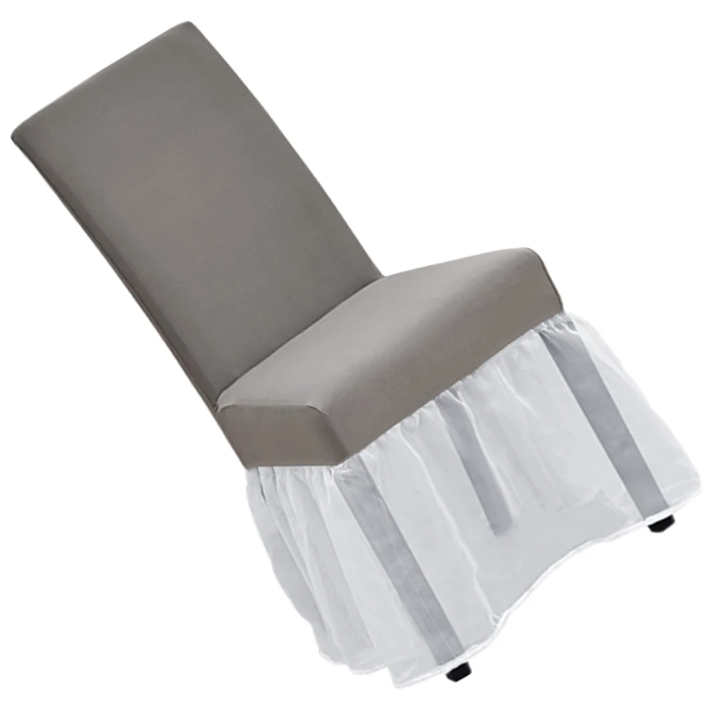 

Dining Chair Cover Seat Protector Solid Color Slipcovers Kitchen Chairs Washable Elastic Couch Furniture Covers Home Restaurant
