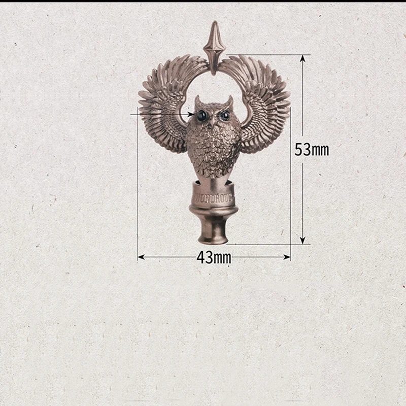 أداة سلسلة المفاتيح المحمولة EDC الرجعية البومة صافرة #5