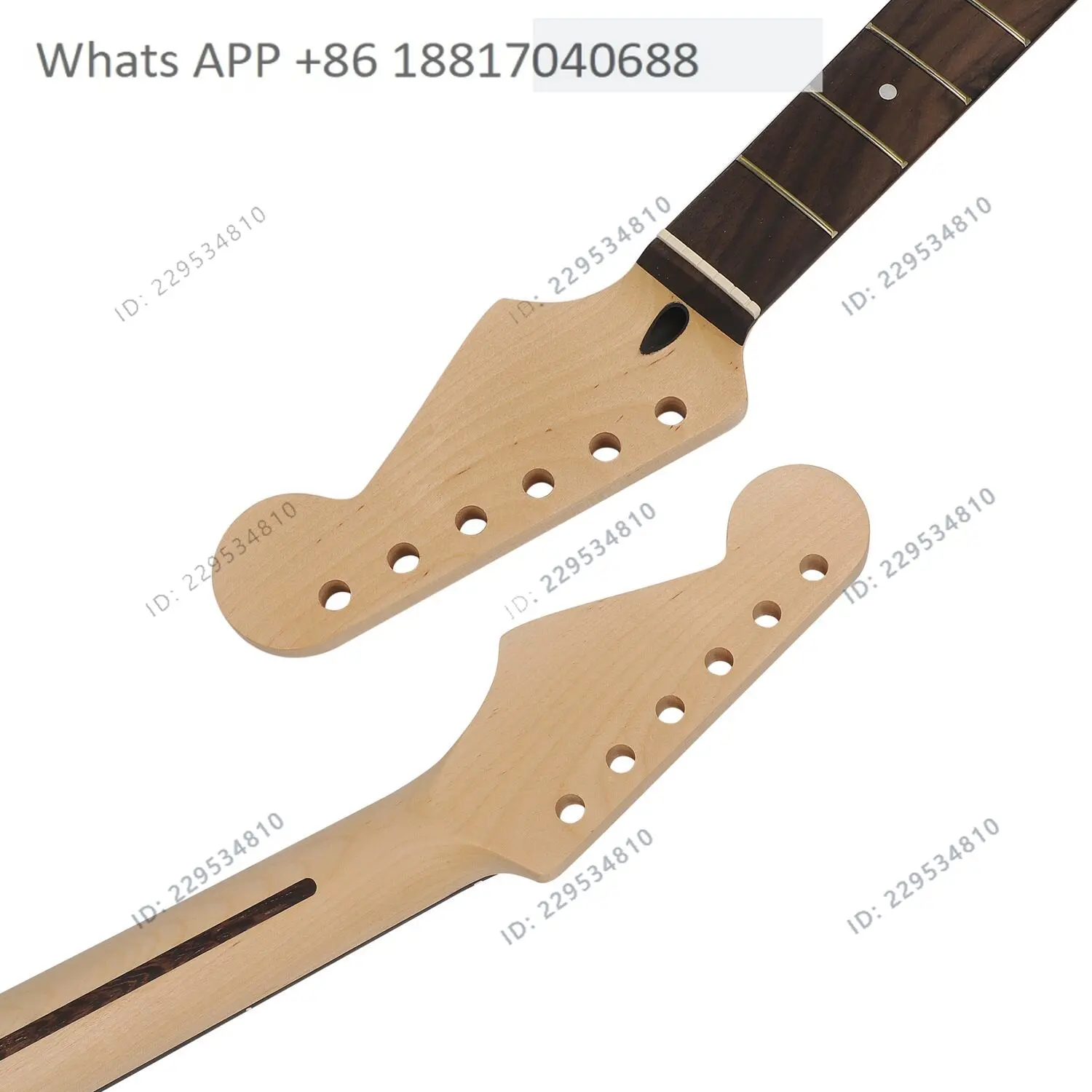 1PC, [Matte] 22 frets, electric guitar neck, rosewood fretboard, maple handle, mahogany tube (with cord)