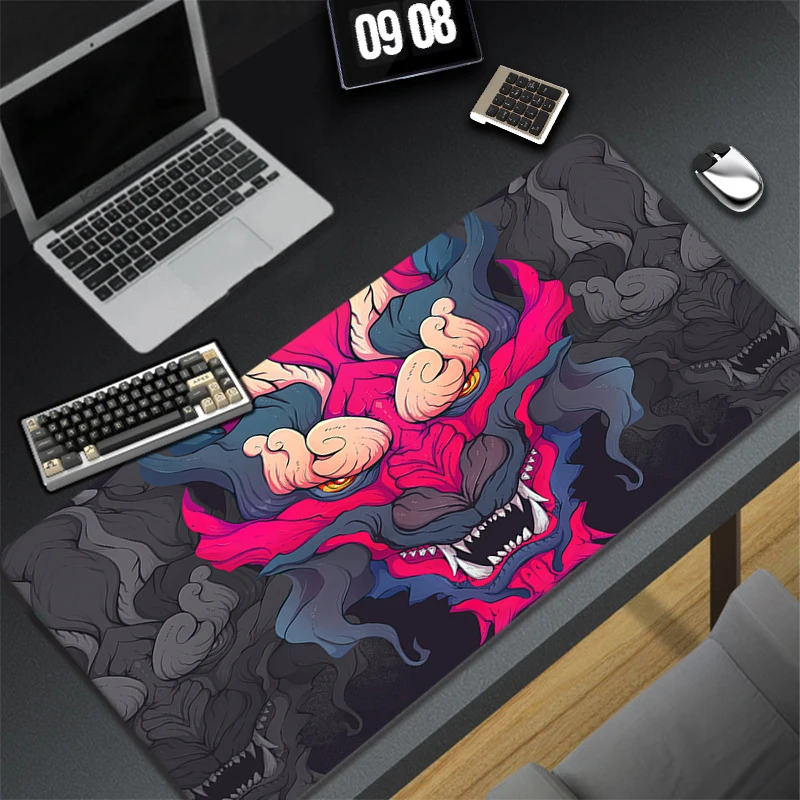 Grand tapis de souris Wave Off Art, 900x400 XXL, pour ordinateur de jeu, bureau, avec bord de verrouillage