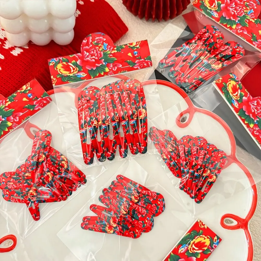 

Chinese Style Big Flower Hair Clip Bang Clip Water Drop Shape Vintage Hair Clip Hairpin Hair Accessories Children Hairpin Party