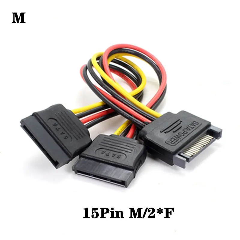 20cm Power 6Pin 8Pin 4Pin 15Pin SATA Male to 4Pin IDE Molex Female 15Pin SATA Female Power Cable Computer Cable 6Pin To 8Pin