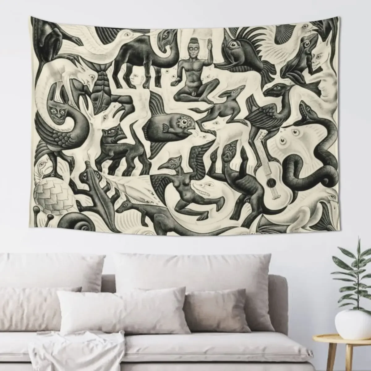 

Escher - Plane Filling II Tapestry Wall Decor Home And Comfort Decor Things To The Room Carpet On The Wall Tapestry