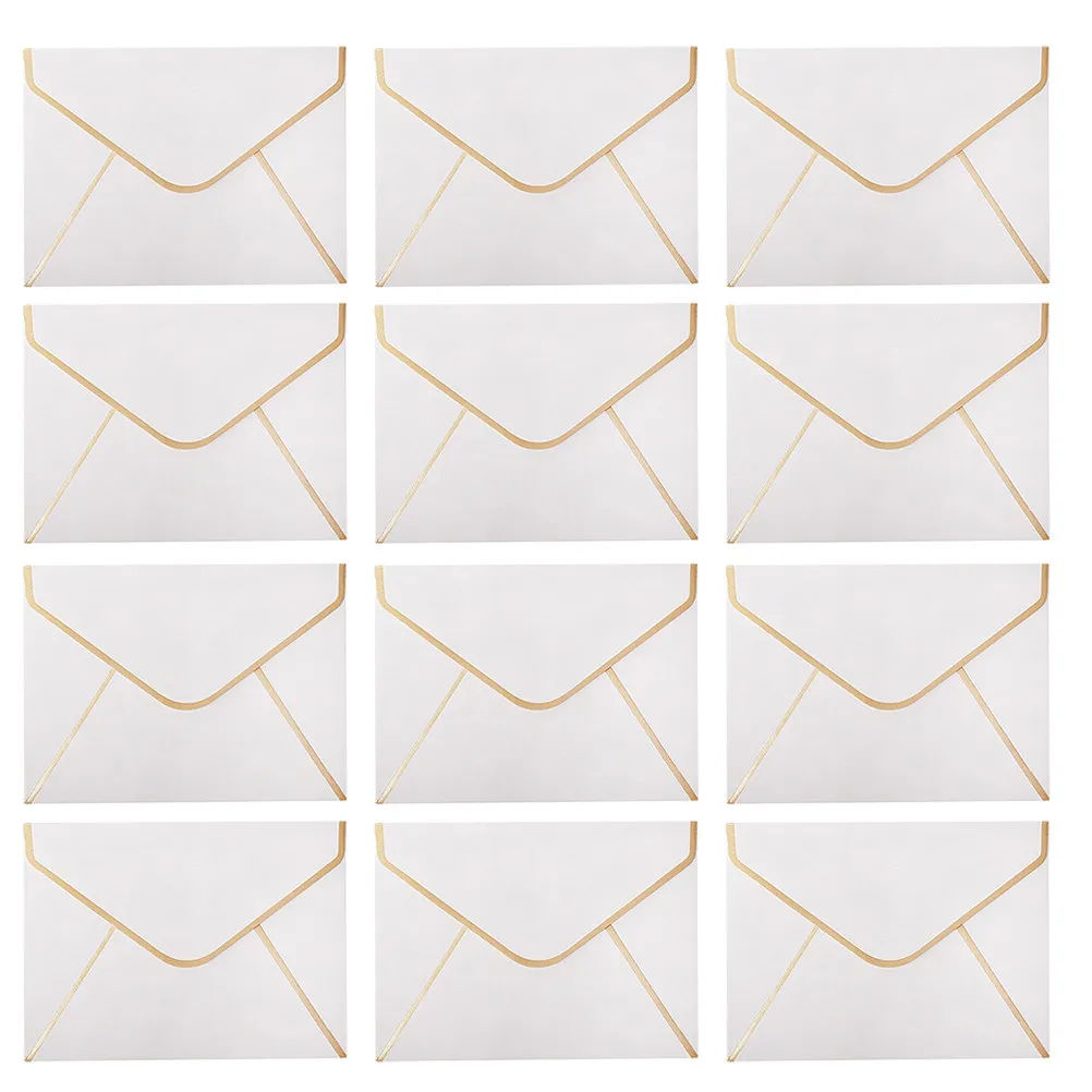 50Pcs Stylish Blessing Envelopes Simple Eco-Friendly Greeting Storage Birthday Wedding Invitation Note