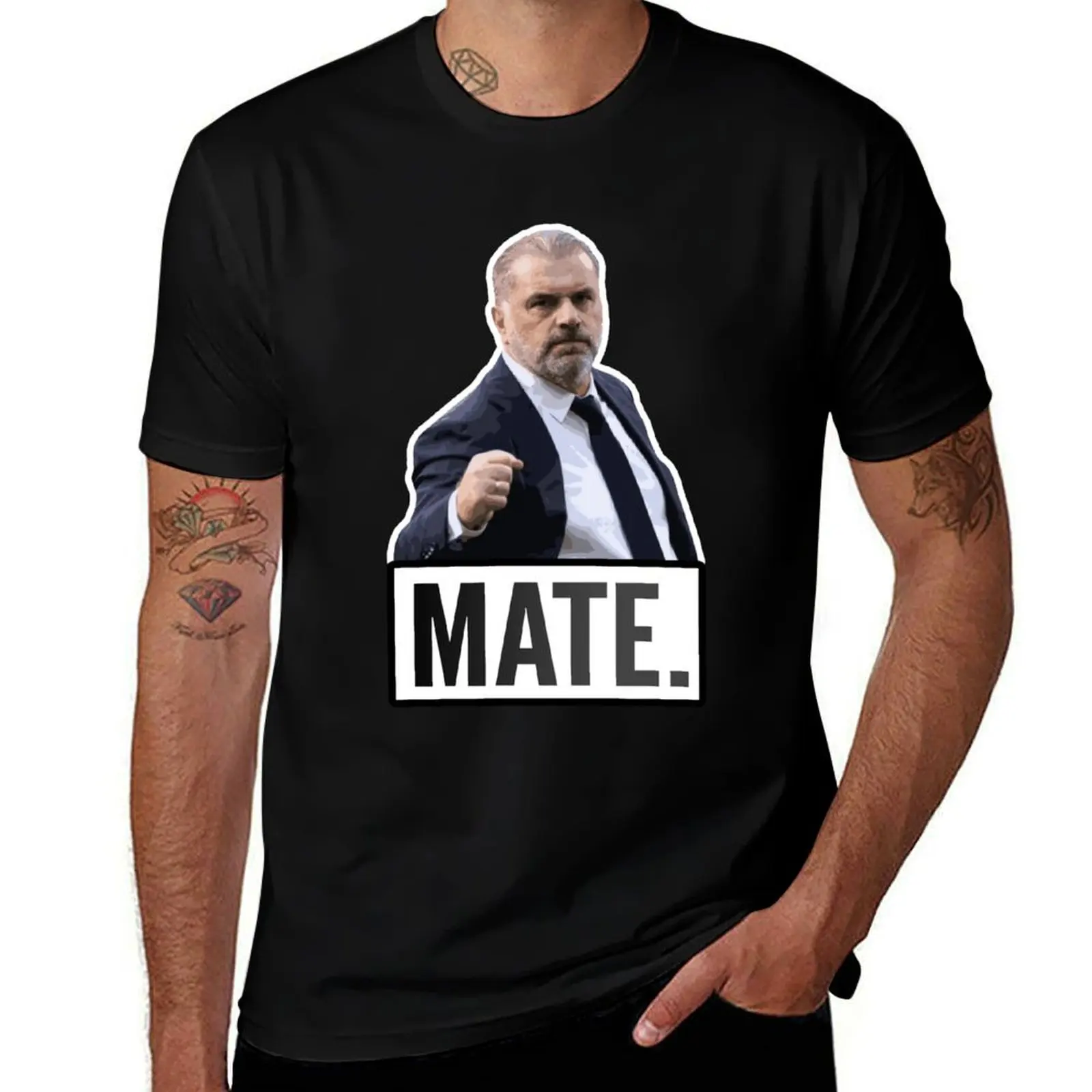 Ange Postecoglou Mate T-Shirt plain hippie clothes mens vintage t shirts