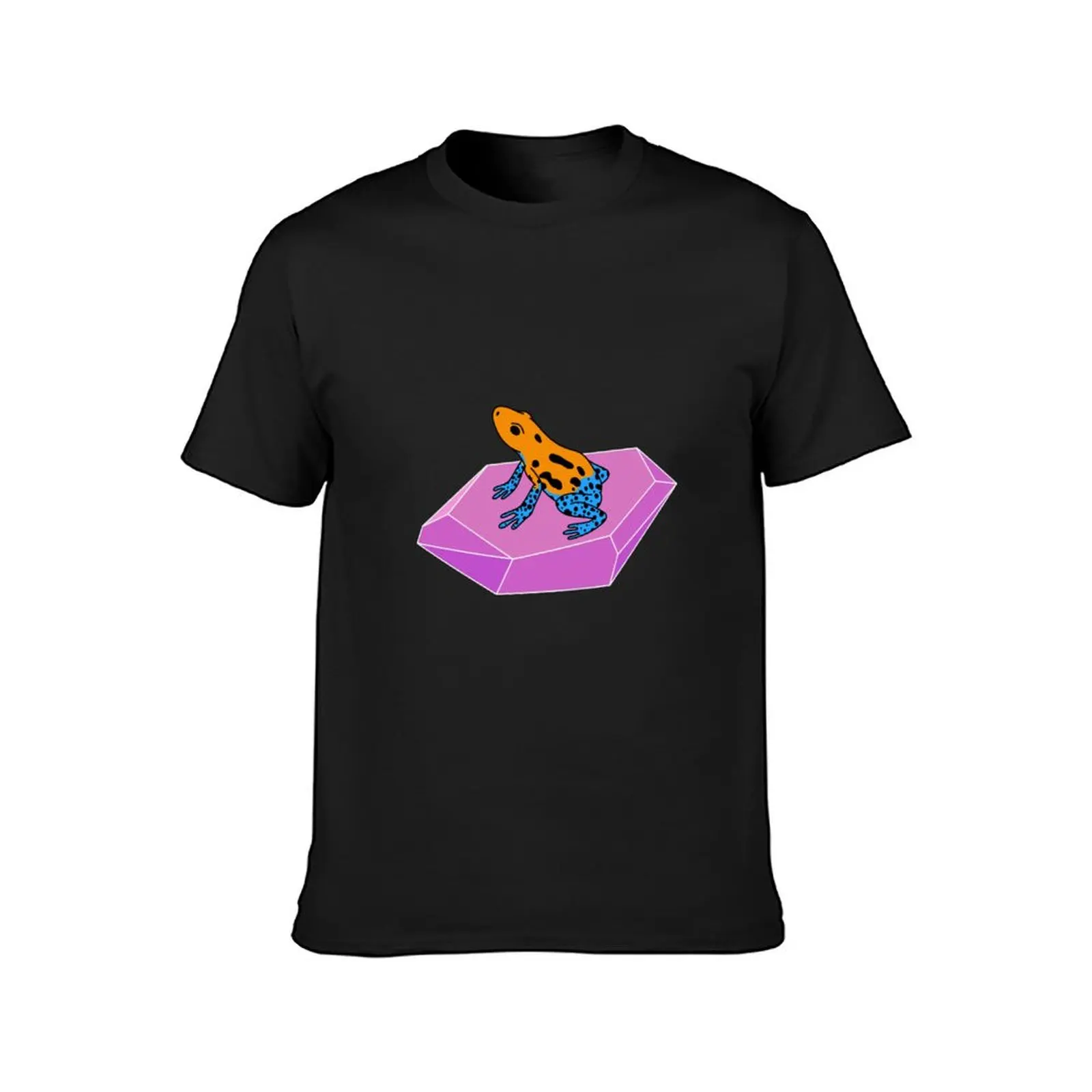 Frog on a crystal T-Shirt tees customizeds shirts graphic tees Blouse plain t shirts men