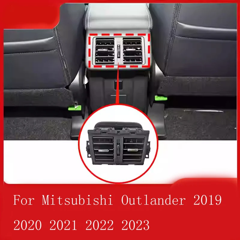 Car Rear Air Outlet Console Air Vent Air Conditioner Outlet AC Vent For Mitsubishi Outlander 2019 2020 2021 2022 2023