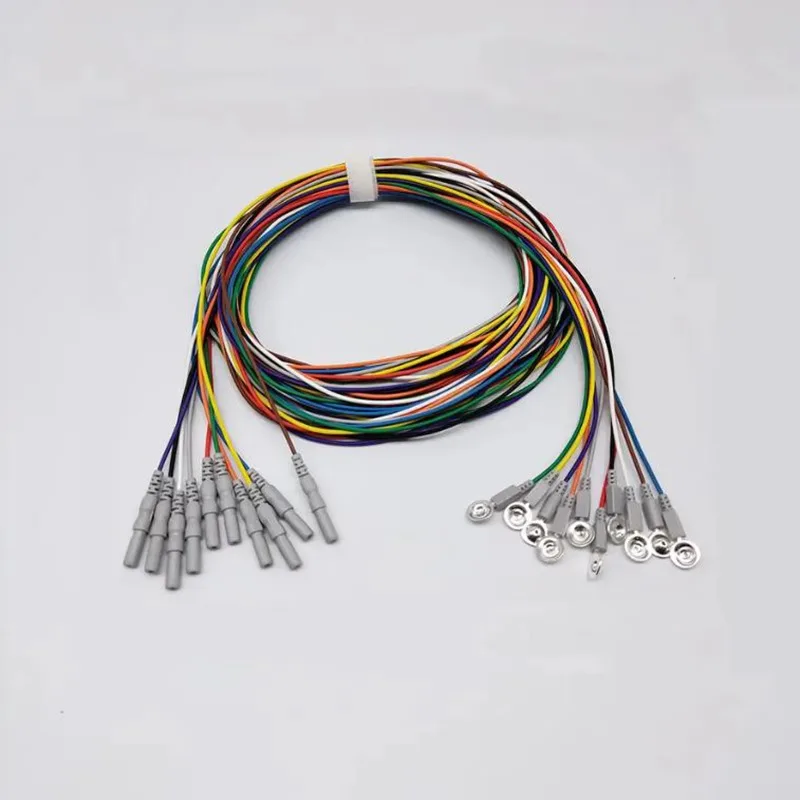 10 Pieces DIN 1.5 mm colorful EEG Electrode/cable