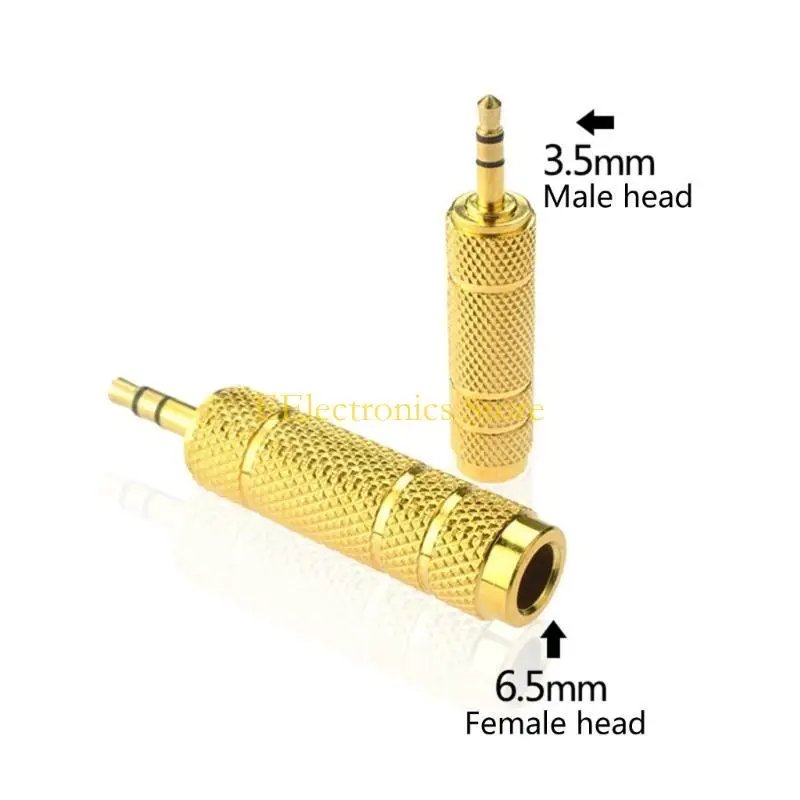 B03C 1pc/3pcs Stereo Audios Adapter 1/8 to 1/4 Audios Converters for Player Headphones and Musical Instrument Accessory