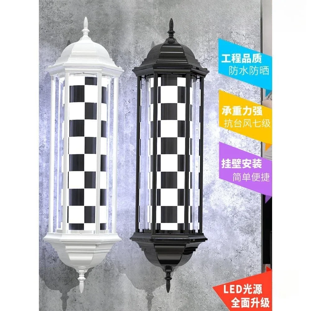 Fashion LED Internet celebrity trendy store hair turn light Roman hair salon hair shop turn light Super bright waterproof small