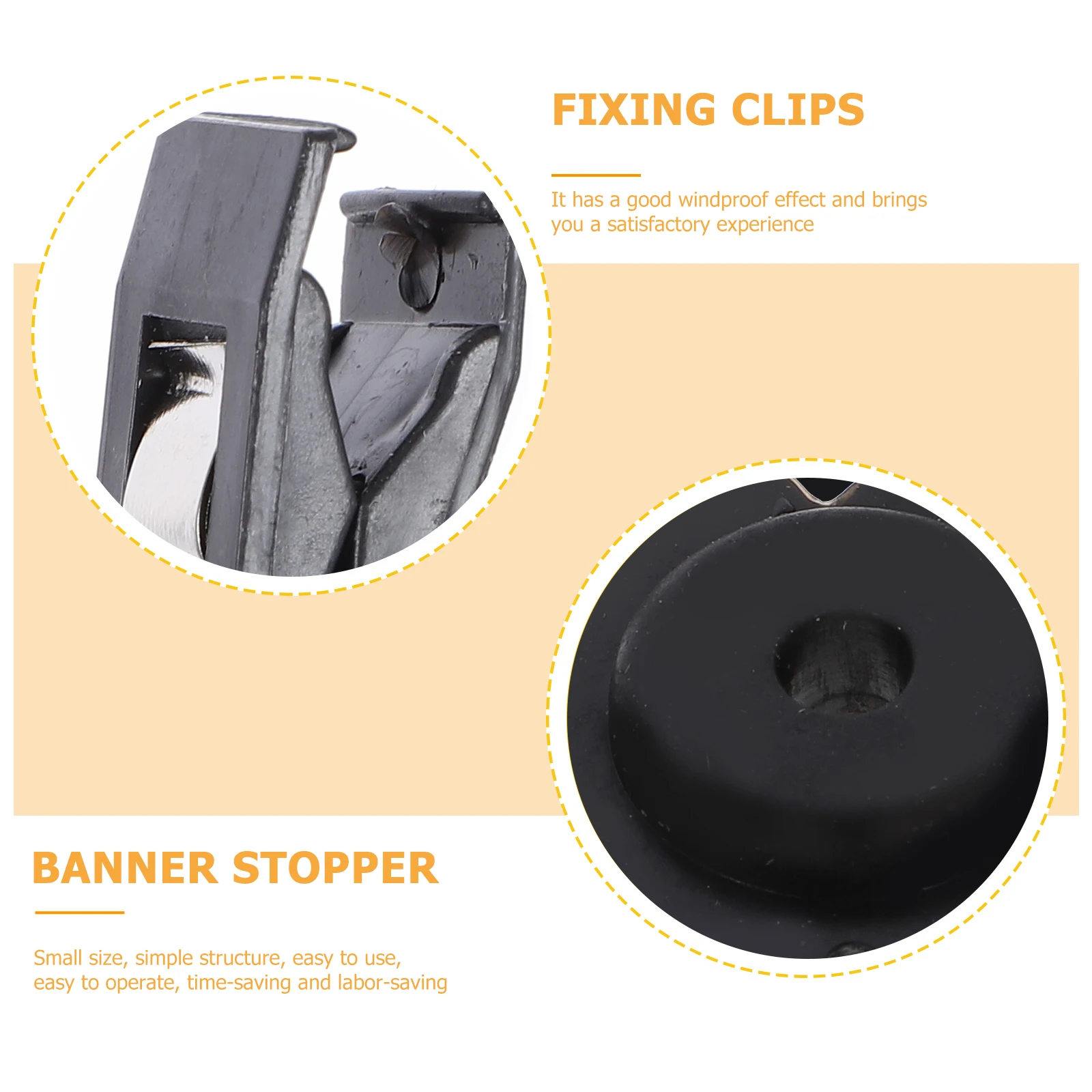 

10Sets Garden Flag Stoppers Heavy Duty Weather Resistant Banner Fixing Clips for Yard Outdoor Windproof Decorations Clamp Set