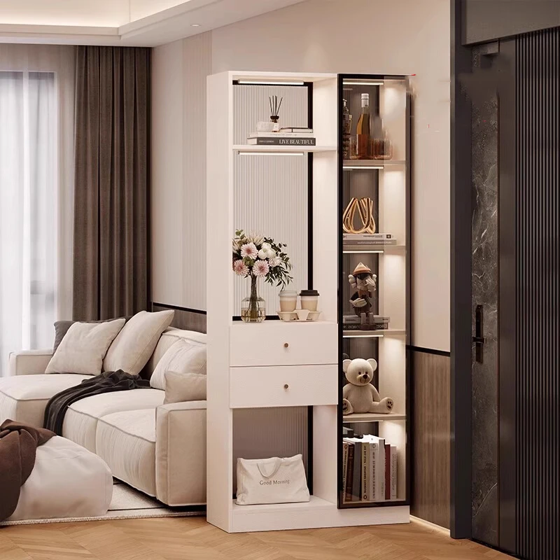 ^-^Luxury Wood Living Room Cabinets Mobile Storage Filing Shelf Cabinets Shoe Drawers Bookcase Closet Salon Furniture