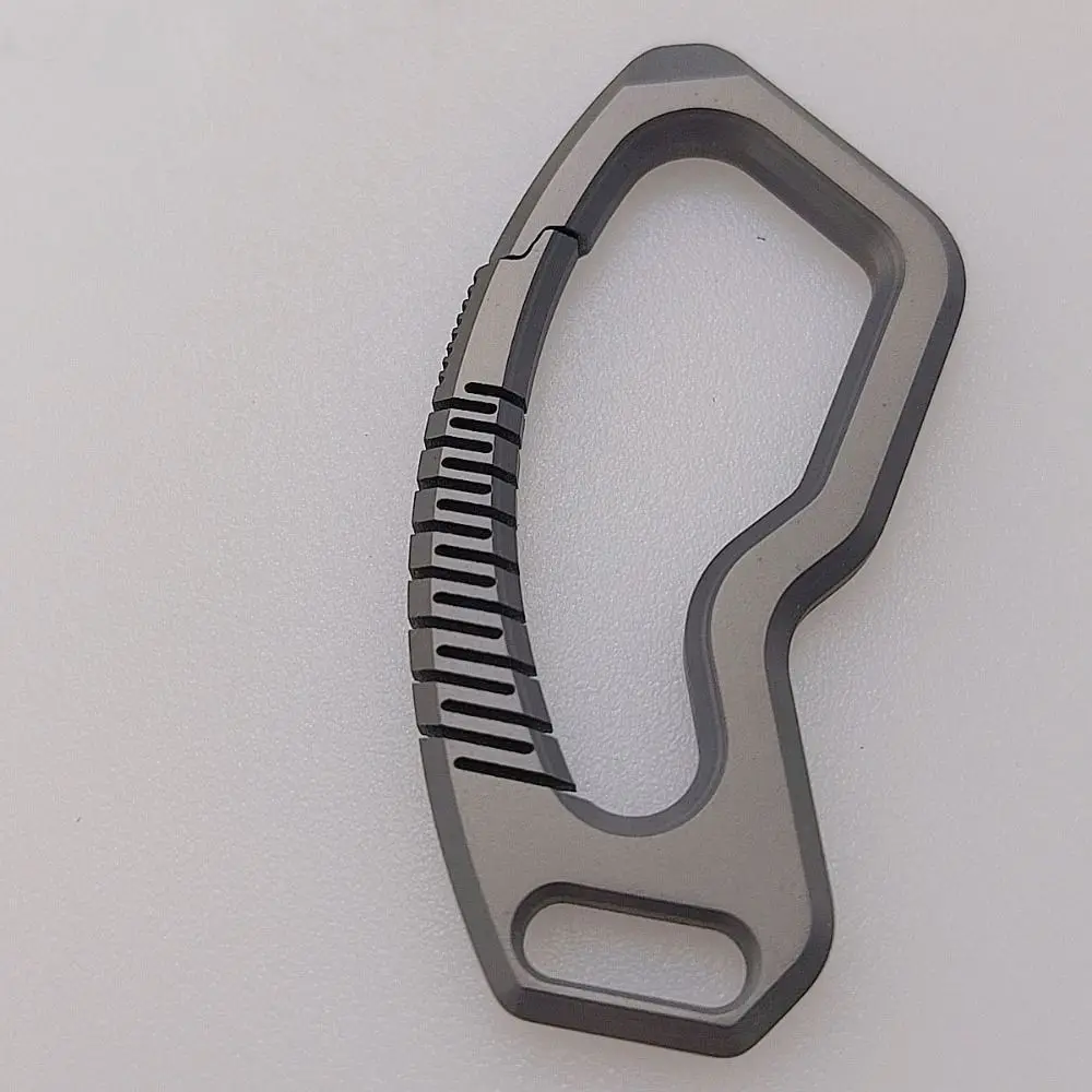 Real Titanium Alloy EDC Key Rings Keychains Buckle Pendant Super Lightweight Man Car Keychain for Male Creativity Gift