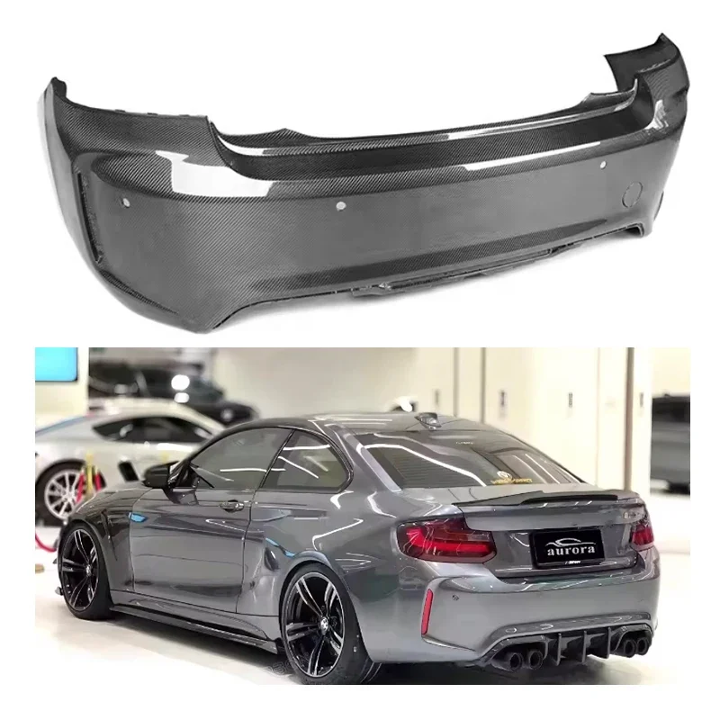 

Oem Real Dry Carbon Fiber Rear Bumper For BMWs M2/M2C F87 2014-2021 BodyKit