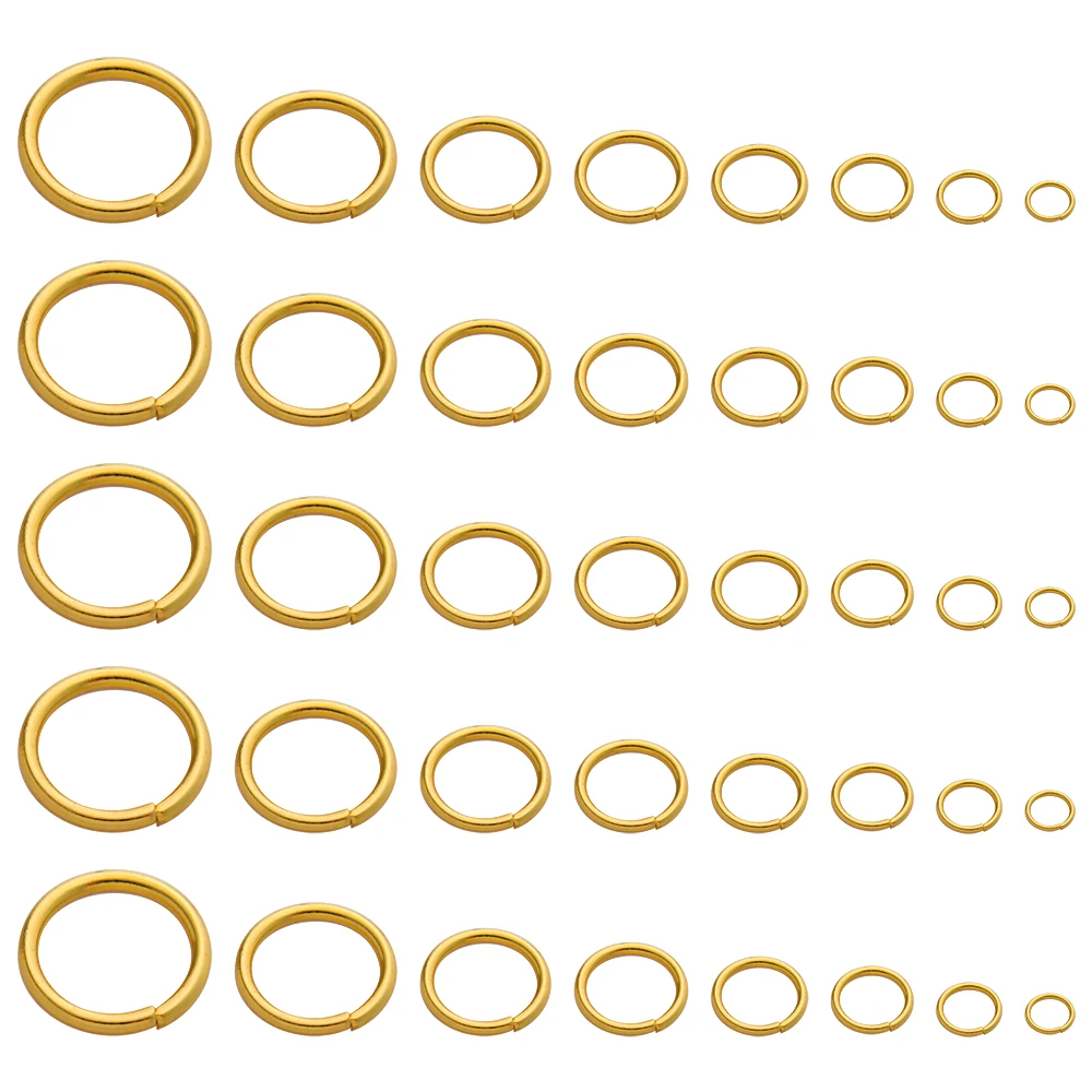 100/200pcs Stainless Steel Open Jump Rings Strong Split Rings Connectors For Necklace Bracelet Jewelry Making Findings Supplier