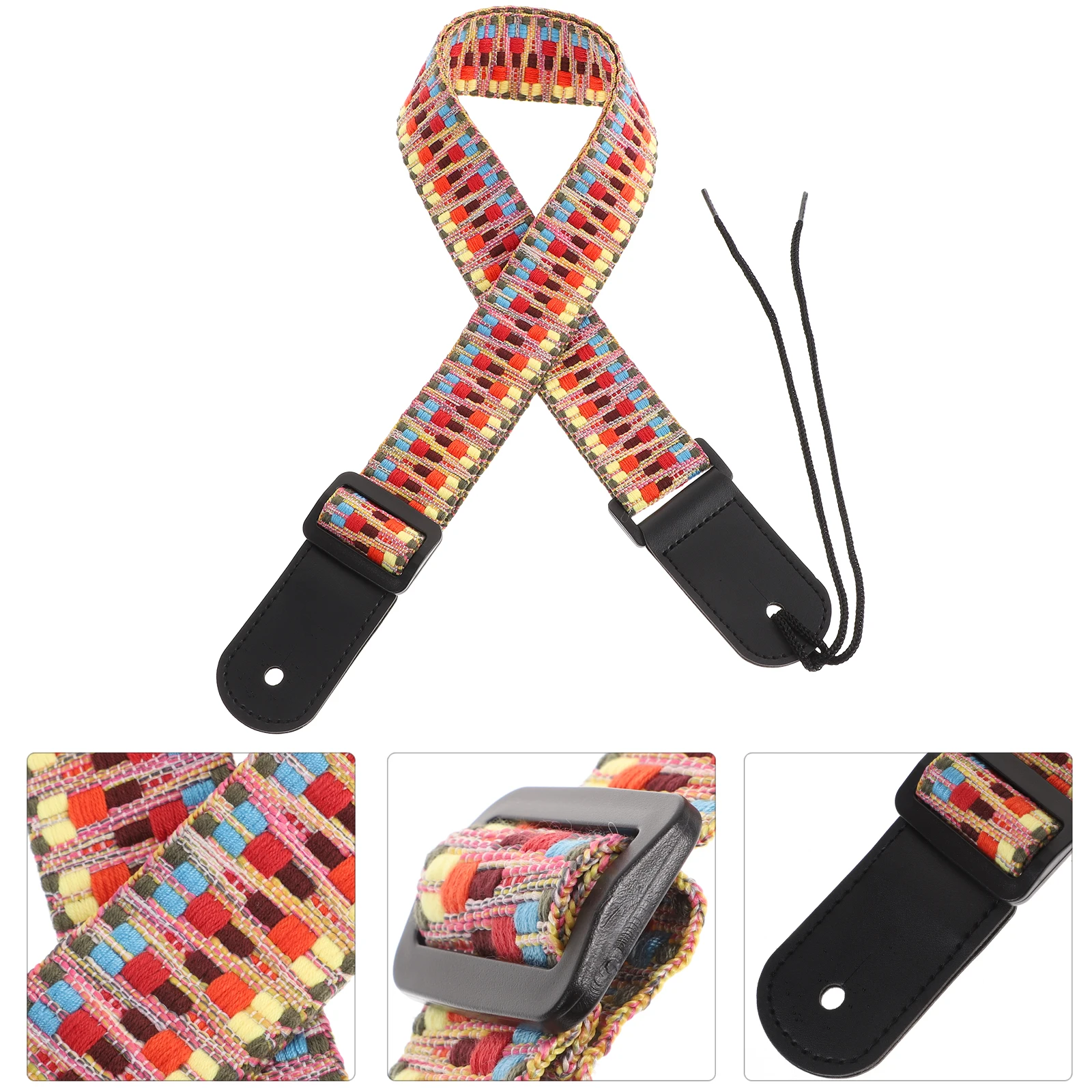 

Ukulele Strap Adjustable 70 120cm Length Soft Durable Strap Comfortable Wear Covered Guitar Ukulele Neck Belt Musical
