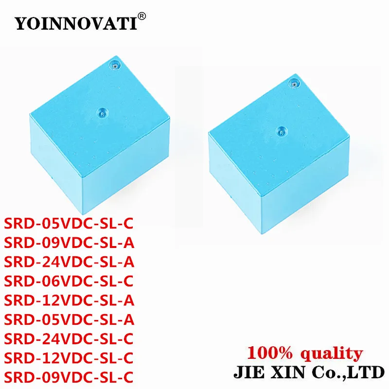 10Pcs SRD-24VDC-SL-C SRD-05 06 09 12 24VDC-SL-C SL-A power relay 5 pins 4 pins 10A T73