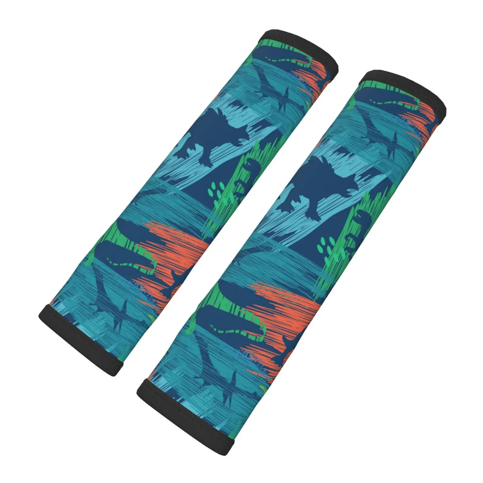 

Cartoon Dinosaur Pattern 2-piece Car Seat Belt Cushion Shoulder Protection Breathable Seat Belt Shoulder Strap Luggage Strap