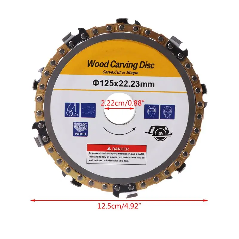 5inch 22mm Diameter 9 Tooth Chainsaw Disc for Angle Grinders Circular Saw Blade Drop Shipping