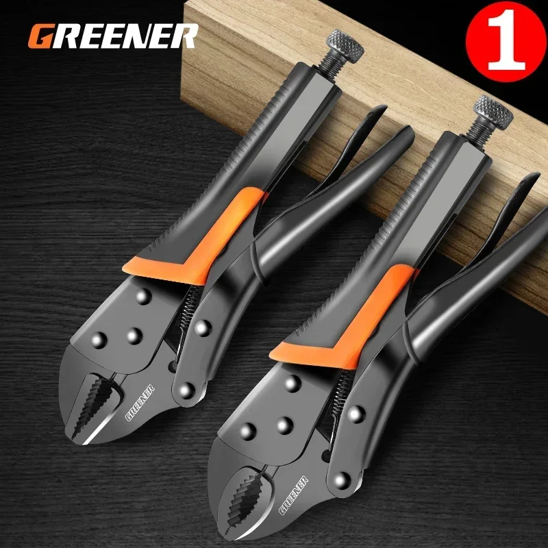 GREENER Strong Pliers Clamp Multi-functional Manual Universal Industrial-grade Pressure Wire Cutters Fixed Tool Plus Force