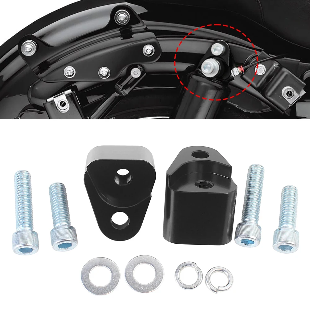 

Motorcycle Black Aluminium +1" Bagger Rear Suspension Lift Kit For Harley Touring Harley FLT Touring Bagger 2002-Up Models
