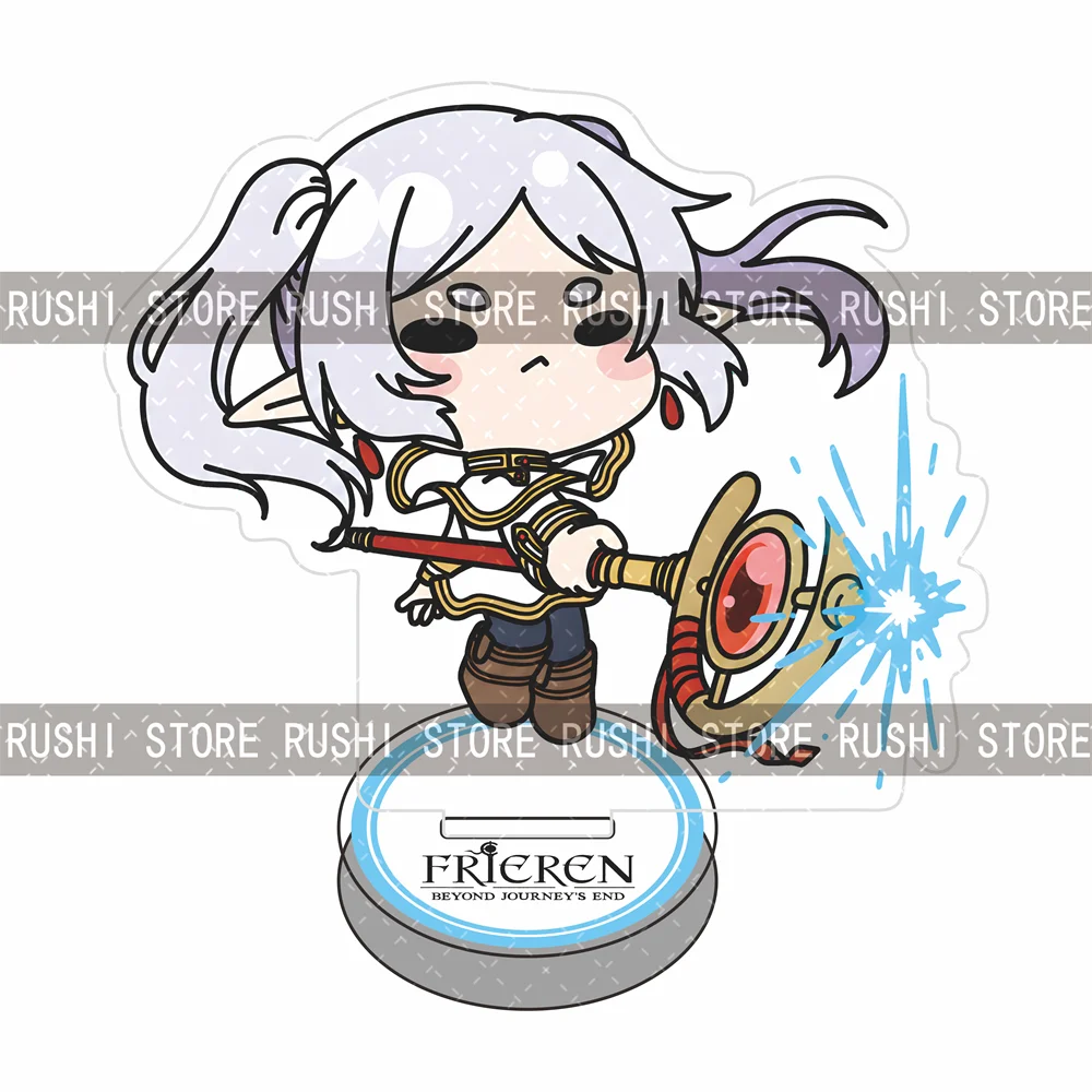 Frieren Beyond Journey's End 10cm Chibi Acrylic Stand Figure Keychain  Tabletop Decor Collectible Ornament Gift for Fans