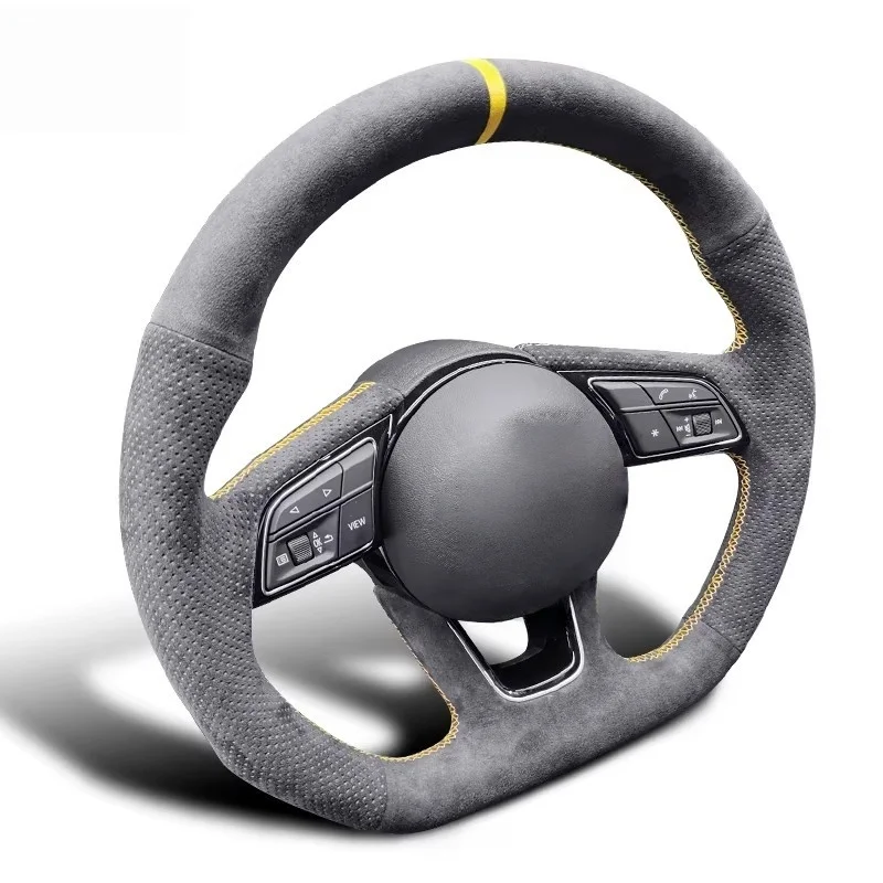 

Чехол на руль из замши ручной работы для Audi A6L, A1, A3, A5, A7, A8, Q5L, Q7, Q3, A4L – аксессуары для интерьера автомобиля