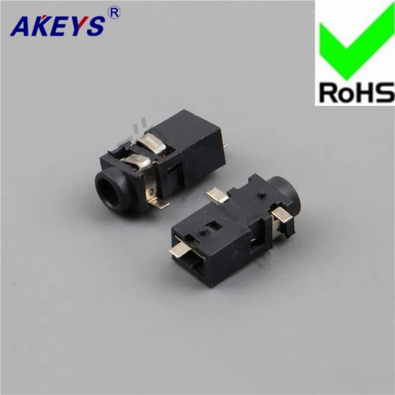 10 PCS PJ-208 power socket 2.5 headphone socket 3 foot patch 2 fixed foot 2.5MM socket base