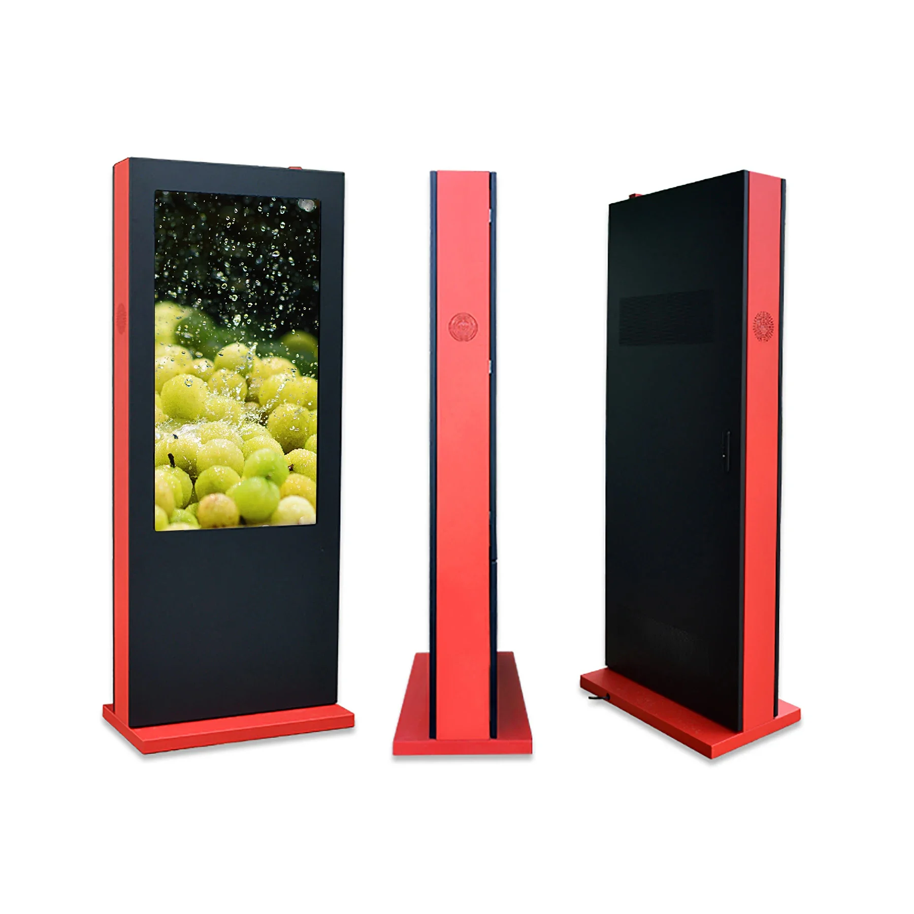 55 65 Inch IP65 Waterproof Information Kiosk LCD Advertising Digital Signage Display Totem Outdoor