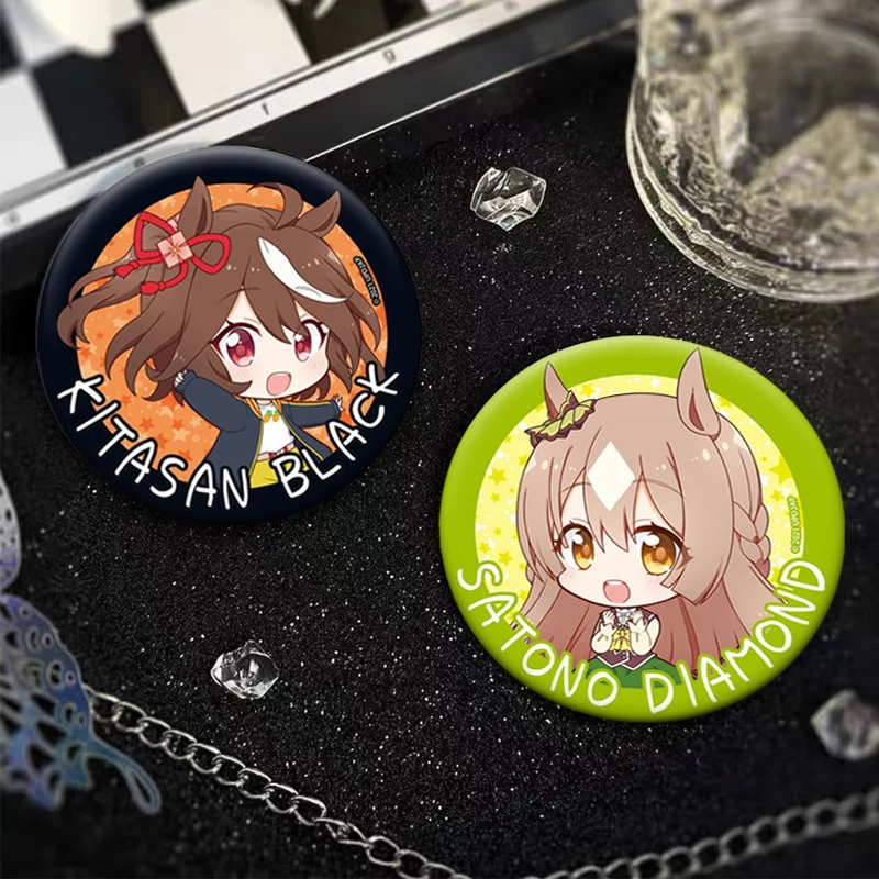 Game Uma Musume Pretty Derby Brooches on Backpack Cartoon Badge Cute Anime Girls Enamel Pins for Backpack Clothes Gift Accessory