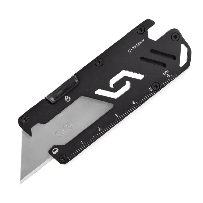 High Quality SK5 Blade Utility Knife Aeronautical Aluminium Handle EDC Outdoor Multitool Tool Paper Sharp Cutter Utility Knife