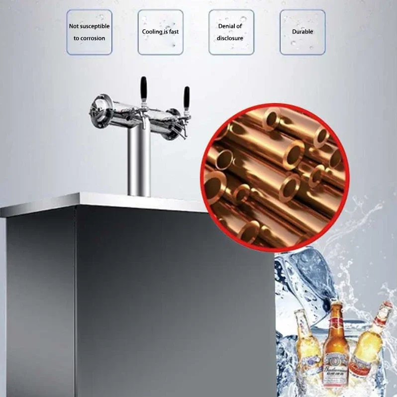 Máquina de cerveja de dupla face Refrigerador de água de mesa Equipamento de fabricação de cerveja Refrigerar rapidamente Máquina de mesa comercial 40L/h