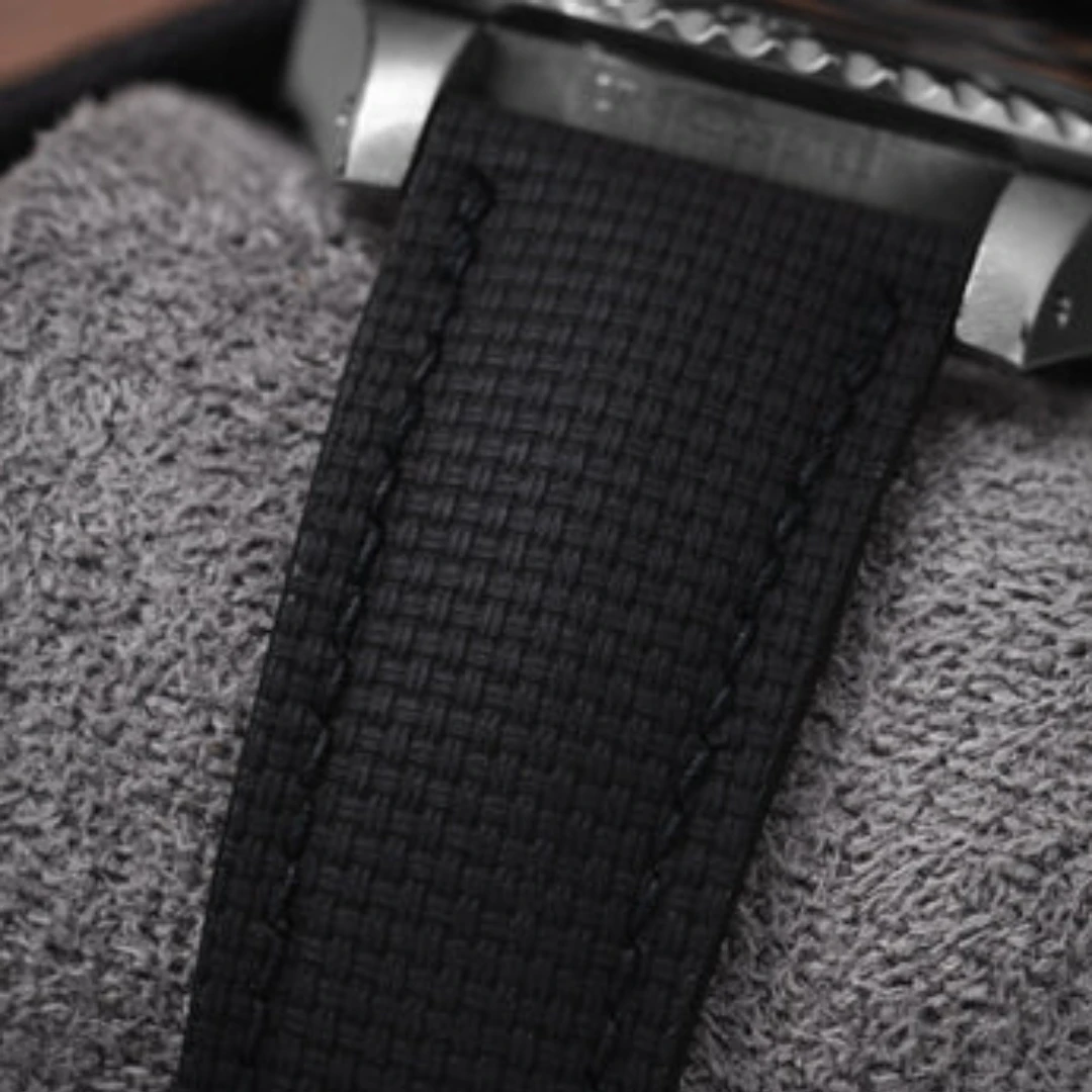 عالية الجودة 18 مللي متر 19 مللي متر 20 مللي متر 21 مللي متر 22 مللي متر الأسود Sailcloth توقيع حزام دي العروة تصميم ل رولكس أوميغا كارتييه توقيع ساعة