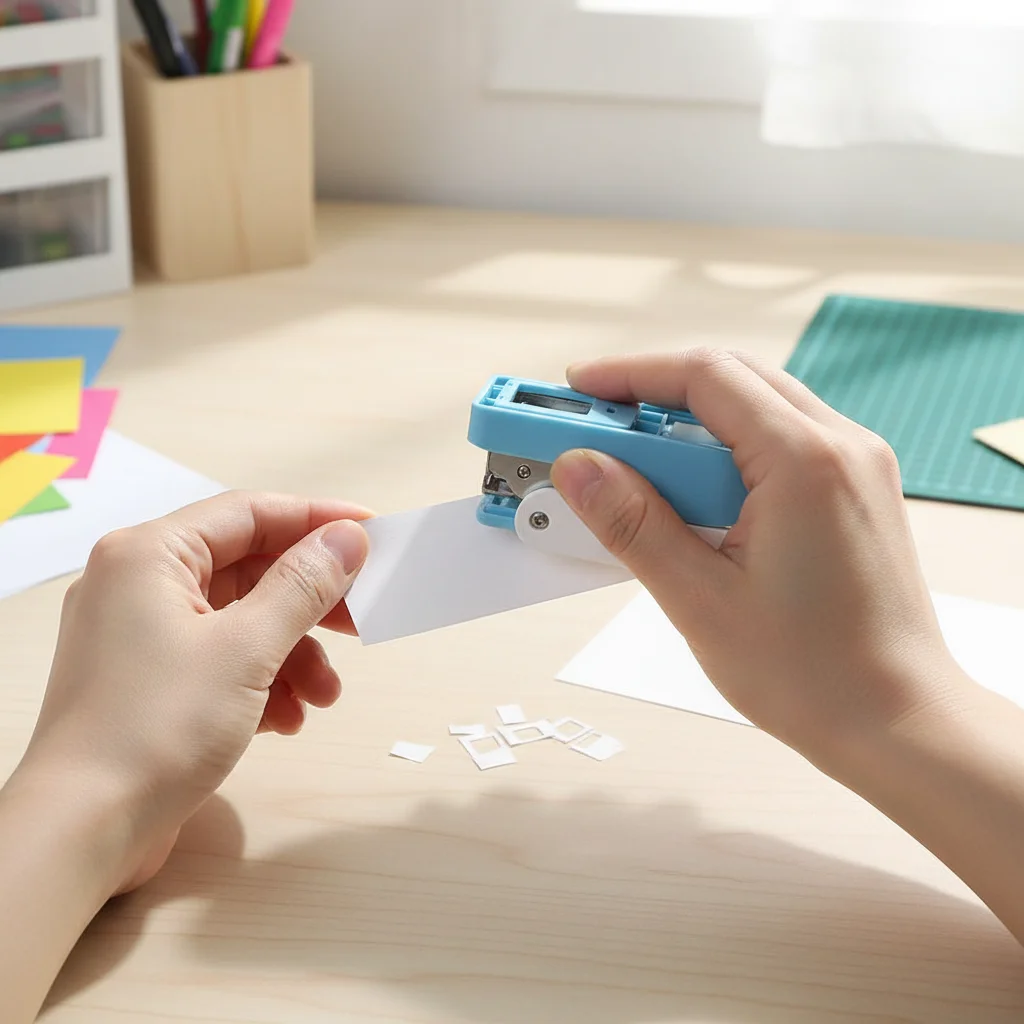 

Большой пластиковый дырокол для творчества, безопасный и экологичный, для развития мелкой моторики и зрительно-моторной координации