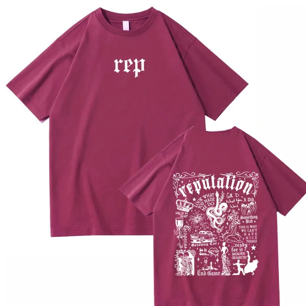 Taylor Reputation Music Shirt Taylor Music Shirt Taylor Merch Gift for Swiftie O-Neck Short Sleeve Shirts Unisex