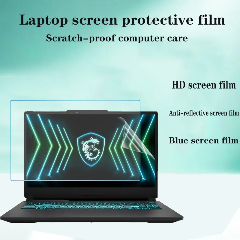 for 15.6inch MSI Cyborg 15 Black Edition A13 Keyboard film notebook HD screen film privacy protection anti-peep film Tempered