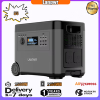 LANPWR D5 Solar Power Supply 2160WH LiFePO4 Battery 2500W (4600) Peak Power Outdoor Camping Home Backup Mobile Power Supply