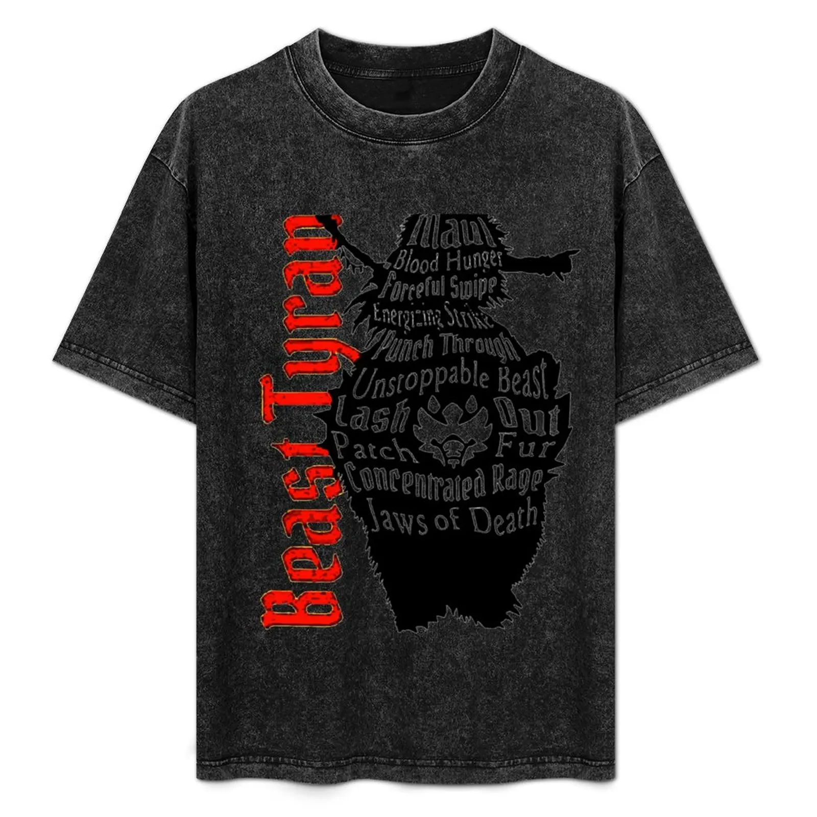 

Gloomhaven Beast Tyrant Class Silhouette Classic T-Shirt Daily Wear Plain Short Sleeve Shirt