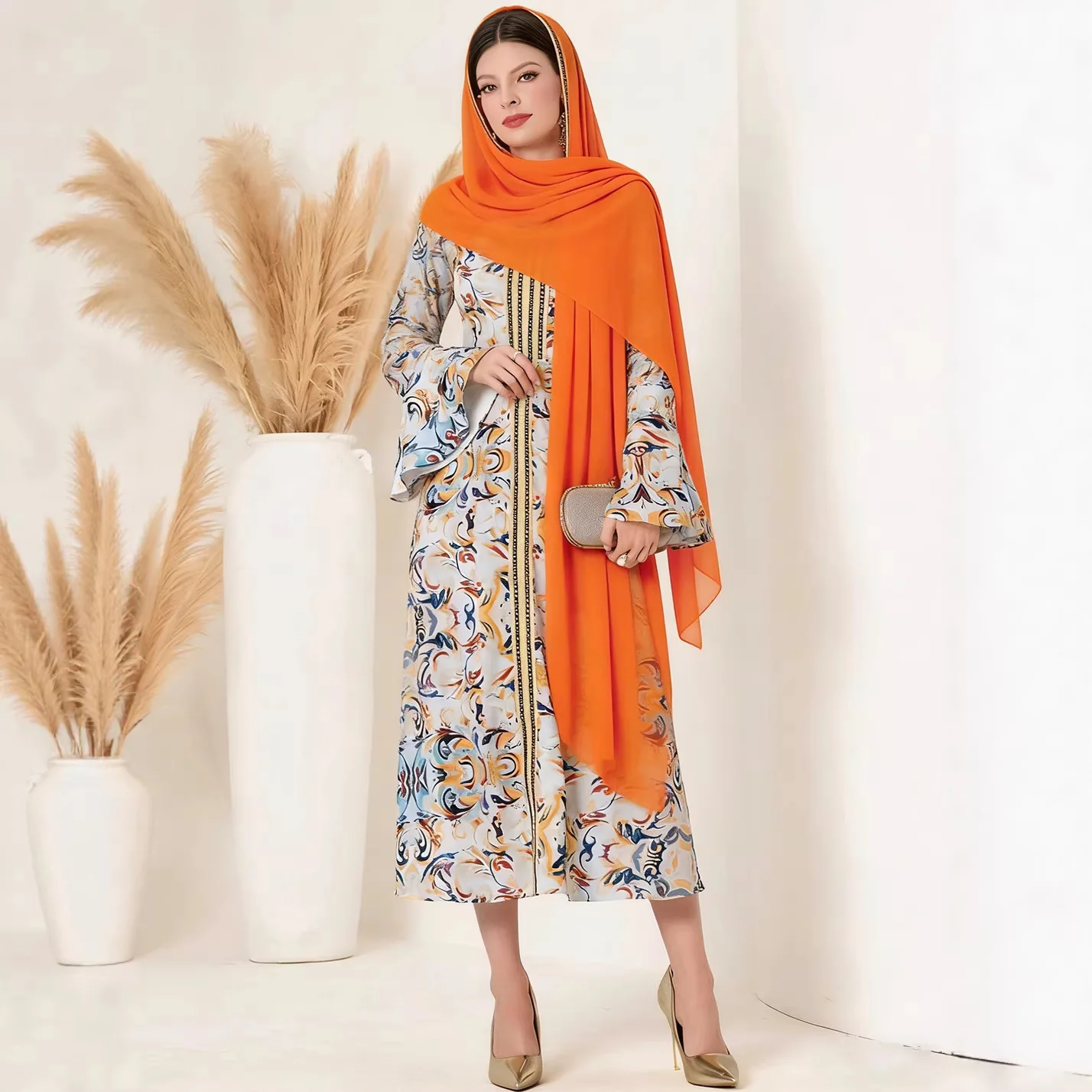 

Женское платье в арабском этническом стиле из Дубая, 2026 год, с кружевом, для женщин Ближнего Востока