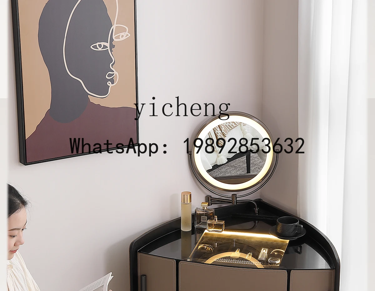 X9  triangle dresser light luxury corner small dressing table small apartment bedroom modern and simple