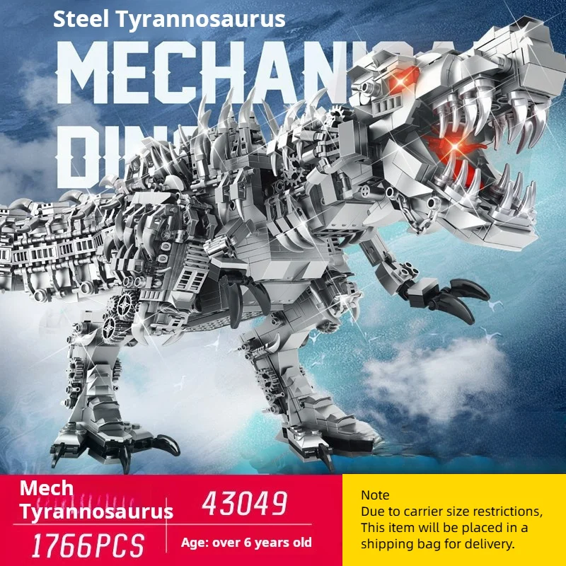 

Dinosaur Building Blocks Tyrannosaurus Rex T.Rex Triceratops Spinosaurus Velociraptor Chimpanzee Toy For Boys Girls Child Gifts