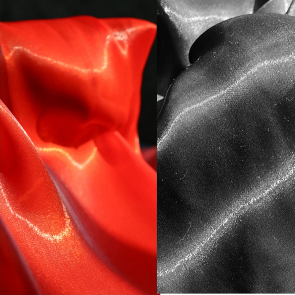 

Шелковая ткань с металлическим кристаллом для платья-рубашки, модельер, ручная работа, материал для шитья своими руками, ткань, оптовая продажа