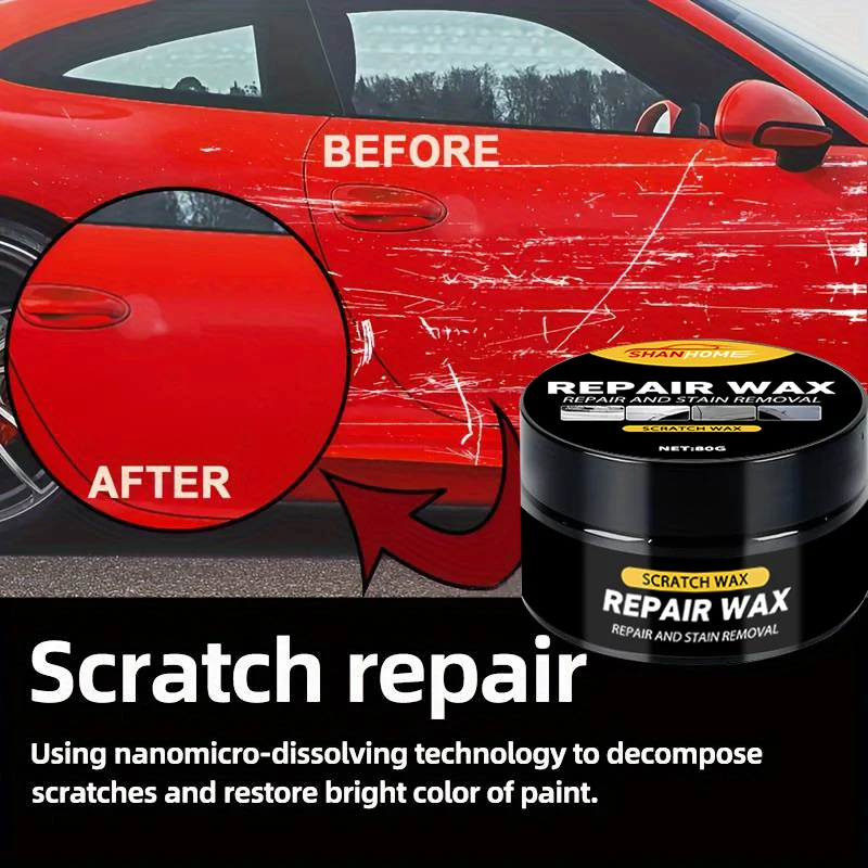 Scratch wax a universal special car paint repair product is a magic tool for removing car scratches  achieving in-depth vehicle image 2