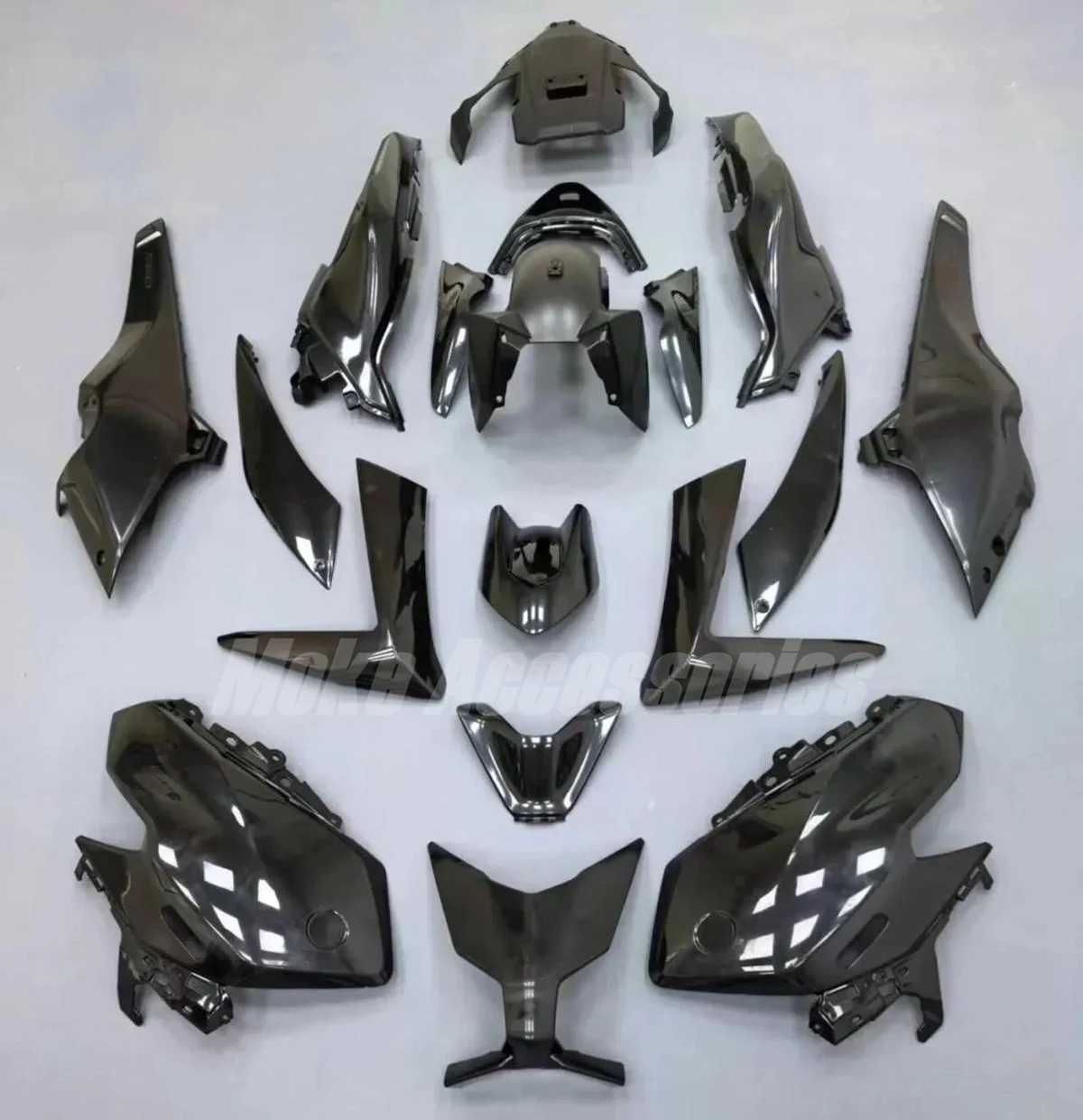 Kit Carene per T-Max 560 2025, Set Carrozzeria in ABS di Alta Qualità, Nero Grigio
