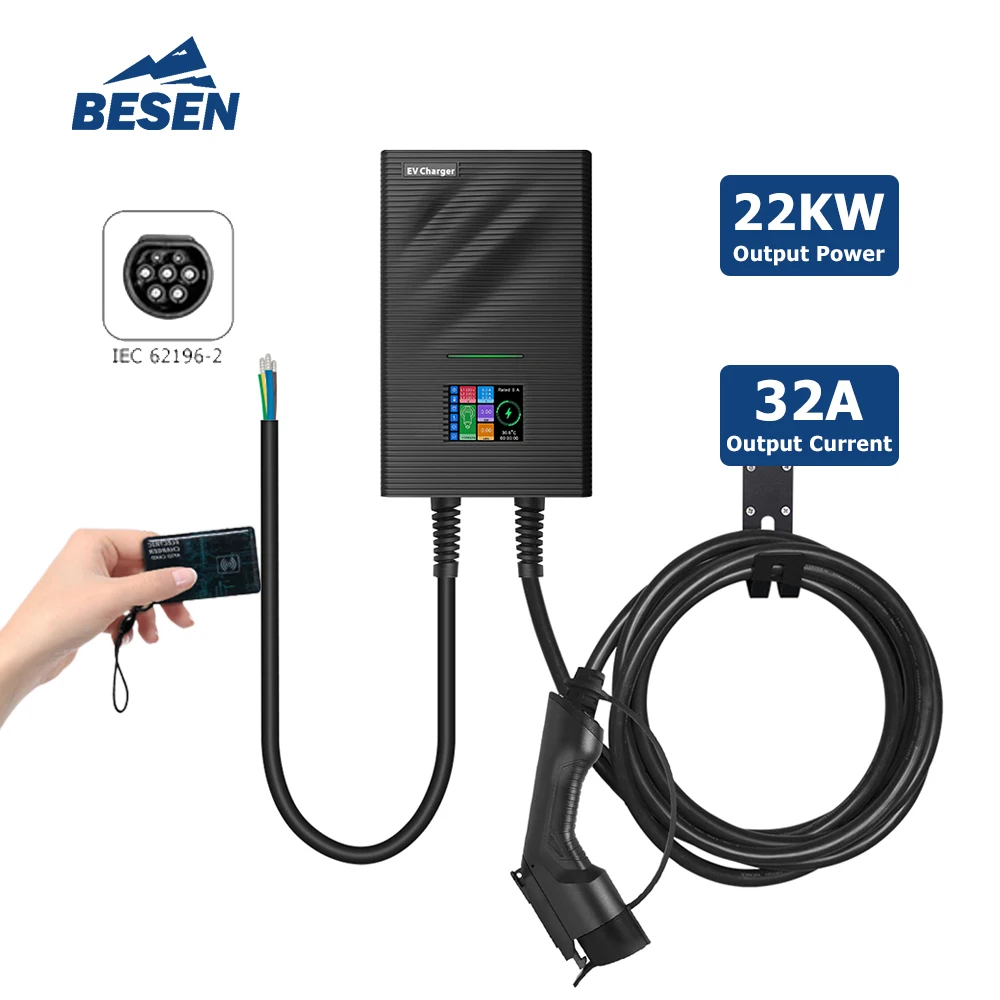 

Bulk Discount AC Charger EV 22kw 32a Wall Box Type 1 & 2 EV Ce Certified